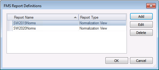 FMS Report Definitions